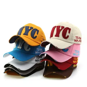 New Streetwear unisex có thể điều chỉnh cotton cotton thể thao xế CHA hat mùa hè gorras thư Snapback Mũ NYC vá Mũ bóng chày