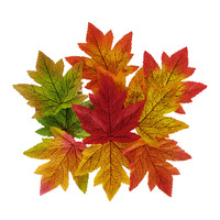 Feuilles d'érable artificielles, 10cm, 10 pièces, fausses plantes, pour une décoration d'arrangement de fleurs, pour la fête à la maison