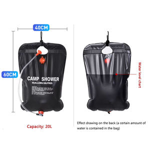 Bouteille d'eau 20L pour camping, douche solaire, bidon d'eau pliable, seau de camping, sac à eau, fournitures de camping - Product Image 3