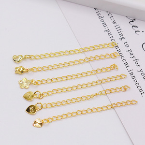 โซ่ทองชุบสำหรับต่อสร้อยข้อมือ สร้อยคอ อุปกรณ์ทำเครื่องประดับ DIY วัสดุทองแดง ผลิตที่เมืองอี้หวู่ ฤดูร้อน 2021 - Product Image 2