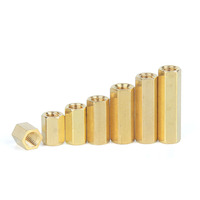 Entretoises hexagonales filetées femelles en laiton M2-M8 4-40 6-32 8-32 10-24 10-32 1/4-20, longueur 95 mm
