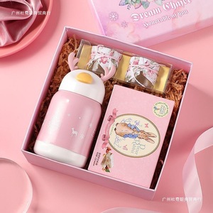 Pink Bunny Ear <b>Bath</b> <b>Set</b> With <b>Towel</b> And Cup For Girls Home Textiles Gift - Product Image 3