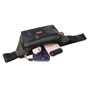 JINGPIN Men's Waist Bag Nylon Large Capacity Outdoor Sports Multi Compartment Chest Pack - Product Image 2