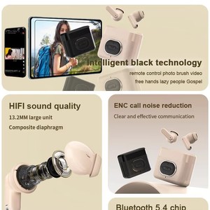 2025 Control remoto de invierno Nueva función Explorar Tiktok Videos cortos Tomando fotos Página novedosa Turner TWS Auriculares inalámbricos - Product Image 4
