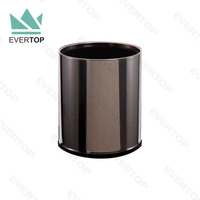 RD-01 10L à toit ouvert moderne en acier inoxydable poubelle maison chambre poubelle maison chambre poubelles pour chambre d'hôtel poubelles