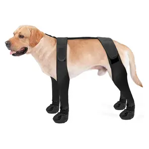 Vendita calda stivali per cani suola in gomma scarpe impermeabili per cani non facile da strappare stivali per cani in gomma
