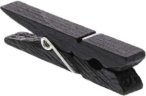 Mini <span class=keywords><strong>pinces</strong></span> <span class=keywords><strong>à</strong></span> <span class=keywords><strong>linge</strong></span> en bois naturel, épingles robuste, noires, pour Photo, artisanat école, décoration diy, bricolage, 10 pièces - Product Image 5