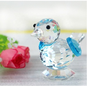 Cadeaux en cristal sculpture à la main animaux artisanat en cristal figurine d'oiseau pour la décoration - Product Image 4