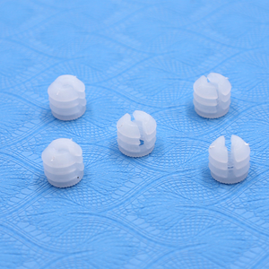 Raccords de connecteur de meubles M6 * 10mm Inserts de <span class=keywords><strong>goujon</strong></span> Panneau Joint de dilatation Écrous de connecteur Écrous pré-insérés en plastique pour chevilles - Product Image 1