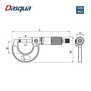 ไมโครมิเตอร์วัดภายนอกแบบกลไก สแตนเลสคุณภาพสูง 0-1 นิ้ว ความละเอียด 0.001 มม. มาตรฐาน DIN 863 รับรองคุณภาพ รับประกัน 2 ปี - Product Image 2