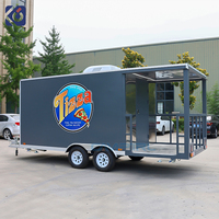 Remolque de Comida Callejera CAMPTRL, Camión de Comida de Kebab, Bar Móvil, Remolque de Concesión, Totalmente Equipado, Carrito de Comida de Restaurante, Camioneta de Venta