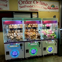 Machine de jeu de pêche de poupées pour restaurant, machine à monnayeur, machine d'arcade à grue à griffes pour enfants