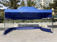 Tente de réception de mariage avec parois amovibles 3x4,5 m, tente pliante imperméable pour extérieur 3x3 m, gazebo blanc pop-up avec parois latérales