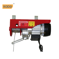 Nouveau Mini palan à câble métallique électrique monophasé 220V Constchain poulie treuil bloc Carton acier détail hôtels certifié CE IP66