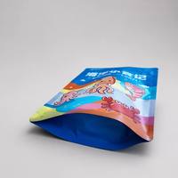 Sachet d'emballage alimentaire personnalisé imprimé avec fermeture éclair pour fruits de mer et snacks, qualité alimentaire, haute barrière, pochette souple laminée OEM