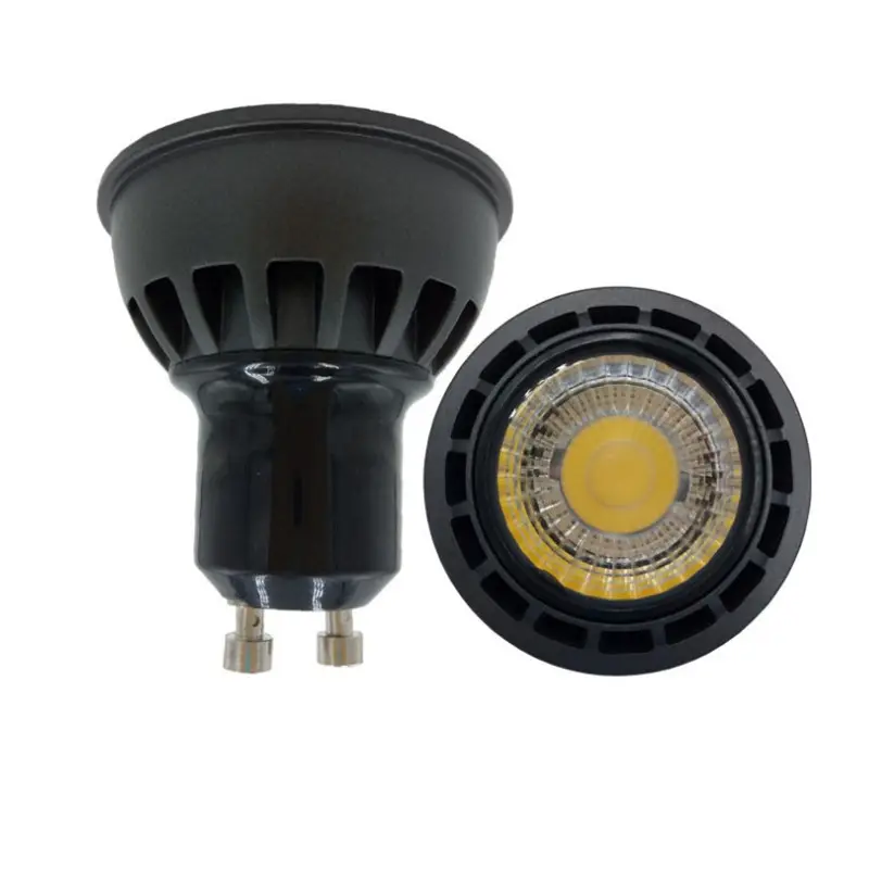 Black Housing AC85-265V Input 3000K 6000K 5W GU10 LED Spotlight