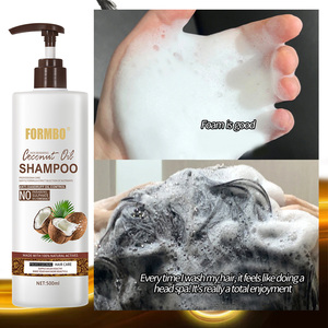 Shampoo à la noix de coco 500ml, shampooing rafraîchissant et lissant, améliore la rugosité, protège les cheveux, contrôle le sébum, hydratation, nettoyage en profondeur - Product Image 5