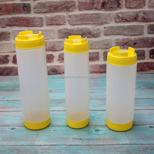 16oz Translucent <strong>Plastic</strong> <strong>Squeeze</strong> <strong>Bottle</strong> for BBQ Sauce Ketchup Spice Dispensing Kitchen Food Storage Container Steamable Portable - Product Image 2