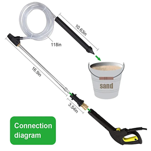 Kit de sablage humide pour nettoyeur <span class=keywords><strong>haute</strong></span> <span class=keywords><strong>pression</strong></span> avec <span class=keywords><strong>buse</strong></span> en céramique à connecteur rapide 1/4 pour Karcher <span class=keywords><strong>Lavor</strong></span> AR Nilfisk - Product Image 2