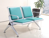 Chaise d'attente en acier thermolaqué de qualité commerciale, anti-rouille, pour hôpitaux, gares, banques, bureaux, aéroports, places publiques