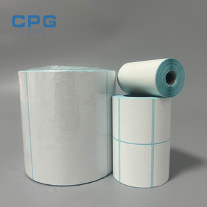Manufacturer Bulk Thermal <b>Label</b> Paper Roll 100X150 Eco Friendly Adhesive Thermal <b>Label</b> <b>Printer</b> Paper for Warehouse Inventory - Product Image 1