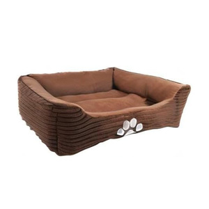 Fábrica asiática Linda cama moderna para cachorros Cama rectangular reversible para mascotas con impresión de pata de perro - Product Image 3