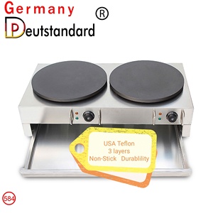 Crêpières électriques <span class=keywords><strong>ou</strong></span> à <span class=keywords><strong>gaz</strong></span> commerciales 40CM crêpe Roti faisant la machine de cuisson de rôtissoire - Product Image 5