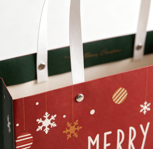Bolsa de Regalo de Papel Laminado Resistente con Asa de Cinta, Papel Recubierto para Regalos de Navidad, Suministros para Minoristas - Product Image 4
