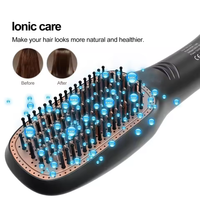 Brosse sèche-cheveux chaude, styler à air, sèche-cheveux à haute vitesse, brosse à séchage rapide, 3 réglages de chaleur pour lisser et coiffer