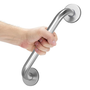 Barre d'appui de sécurité en acier inoxydable pour salle de bain, 12 pouces, nickel poli, pour toilettes et douche - Product Image 5
