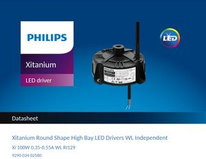 Conducteurs LED pour éclairage industriel <span class=keywords><strong>PHILIPS</strong></span> Xi 100W 0,35-0,55A 1-10V GL AUX RI132S 929002825580 Conducteur LED pour entrepôt <span class=keywords><strong>PHILIPS</strong></span> - Product Image 3