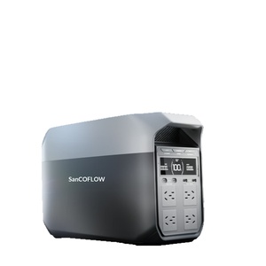 3 1800W แบตเตอรี่ลิเธียมไอออนแบบพกพาสำหรับกรณีฉุกเฉินกลางแจ้ง คลื่นไซน์บริสุทธิ์ พร้อมหน้าจอดิจิตอล EU 220V - Product Image 4
