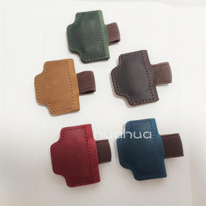 미친 말 가죽 마그네틱 책갈피 펜 홀더가있는 수제 가죽 책갈피 책 애인을위한 미니멀리스트 마그네틱 책갈피 - Product Image 4