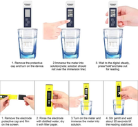 Combo pH-mètre numérique et mètre TDS EC, testeur de pH 0-14 et testeur TDS EC 2-en-1 pour l'eau potable, l'aquarium, l'hydroponie, la piscine