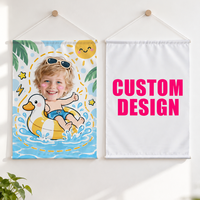 Affiche murale carrée personnalisée amovible avec motif, format B2, en tissu suédé effet peau de pêche, fabricant et fournisseur OEM ODM