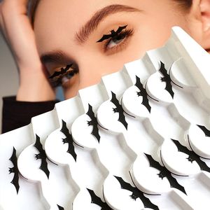 Cils en faux vison de forme irrégulière à effet spécial pour Halloween, 7 paires/plateau pour maquillage de fête - Product Image 3