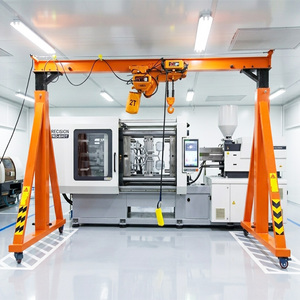 Grúa pórtico eléctrica móvil portátil de acero de 0.5t, 1t, 2t, 3t, 5t con polipasto de cadena - Product Image 3
