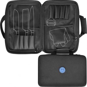 Échantillon gratuit : Étui de rangement pour ustensiles de cuisine avec grande poche zippée, sac de rangement pour couteaux en EVA, sac à couteaux de chef - Product Image 1