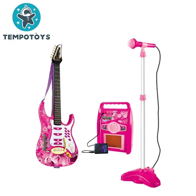 Tempo Plastic Kids Gitaar Muziekinstrumenten Nieuw Product Gitaar Speelgoed Voor Kinderen