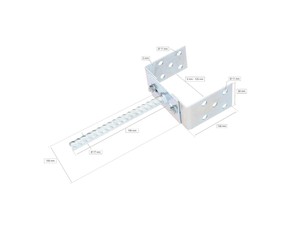 Support de <span class=keywords><strong>poteau</strong></span> en U Largeur réglable Joint de béton Ancrage de <span class=keywords><strong>poteau</strong></span> en forme de U argenté avec ancrage en béton i - Product Image 5