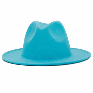 High Quality Wide Brim Panama Fedora <b>Hats</b> <b>Women</b> Wholesale 2023 Wool Felt Classic Party Fedora <b>Hats</b> Men Custom - Product Image 1