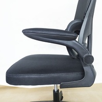 Fauteuil de bureau ergonomique moderne réglable avec dossier en maille, coussin en mousse amovible, appui-tête et roulettes silencieuses