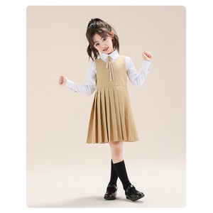 Robe preppy personnalisée pour filles, nouvelle robe plissée style JK pour enfants, combinaison de performance pour tout-petits et grandes filles - Product Image 2