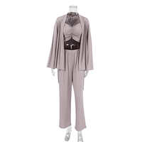 QINSI automne solide peignoirs de bain femmes luxe vêtements de détente mariée Robe Sexy élégant avec ceinture 3 pièces peignoir pour les femmes