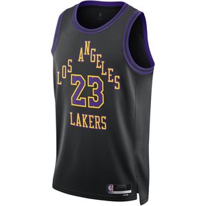 Lebron James Los Angeles Lakers Black City Edition Swingman Jersey Boys Youth 8-20 Évacuation de l'humidité - Product Image 2