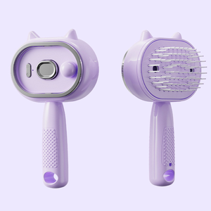 Cepillo de masaje eléctrico con airbag y atomización de aceites esenciales, con función de carga para el cuidado del cabello. - Product Image 3