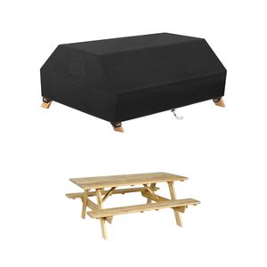 Housse de <span class=keywords><strong>protection</strong></span> imperméable 420D pour mobilier de <span class=keywords><strong>jardin</strong></span>, résistante aux UV, pour tables de patio rectangulaires - Product Image 1