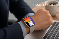 Montre connectée AMOLED en pouces pour hommes et femmes avec charge sans fil, moniteur de fréquence cardiaque et de sommeil, application Wearfit Pro