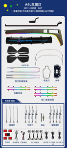 Éclairage d'ambiance intérieur de haute qualité pour <span class=keywords><strong>Audi</strong></span> <span class=keywords><strong>A4</strong></span> B8 B9 modèles 09-25 - Plug-and-Play, longue durée, améliore le confort de conduite - Product Image 6