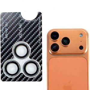 Patrón de fibra de carbono para IPhone 14 16 17 Pro Max Protector de lente de cámara Accesorios de teléfono para IPhone 17 Pro Max Protector de lente - Product Image 1